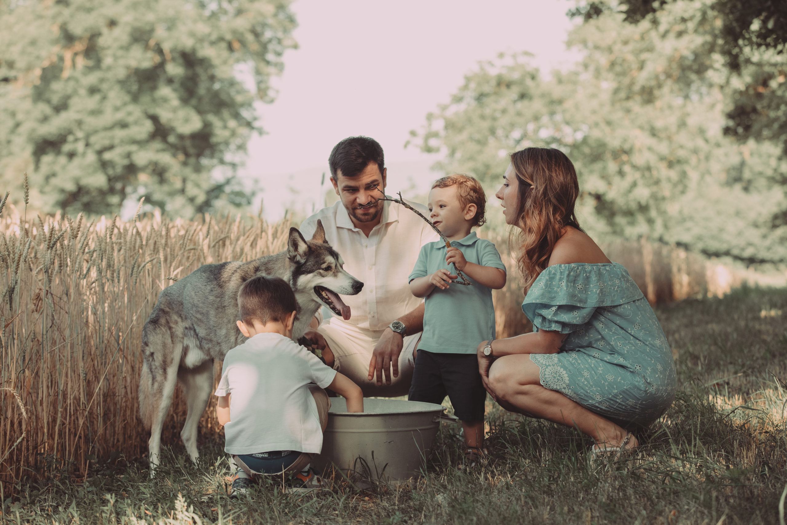 séance famille au Lignon