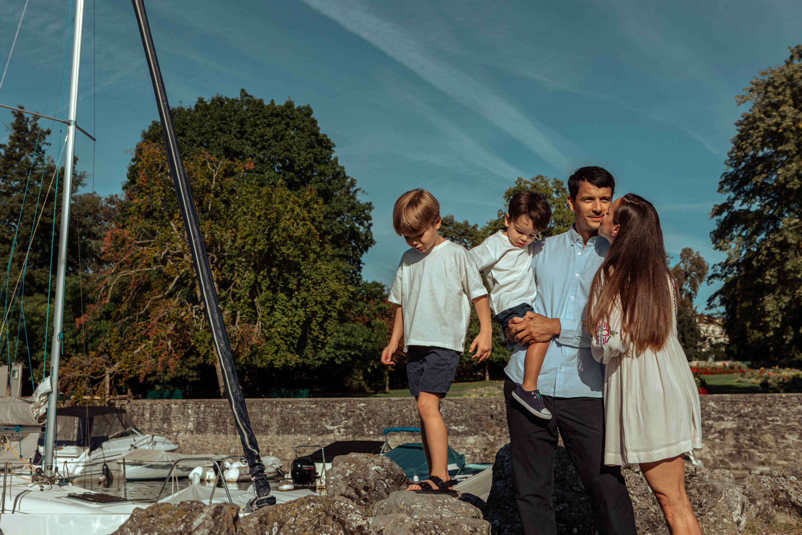 Séance famille à la Perle du lac